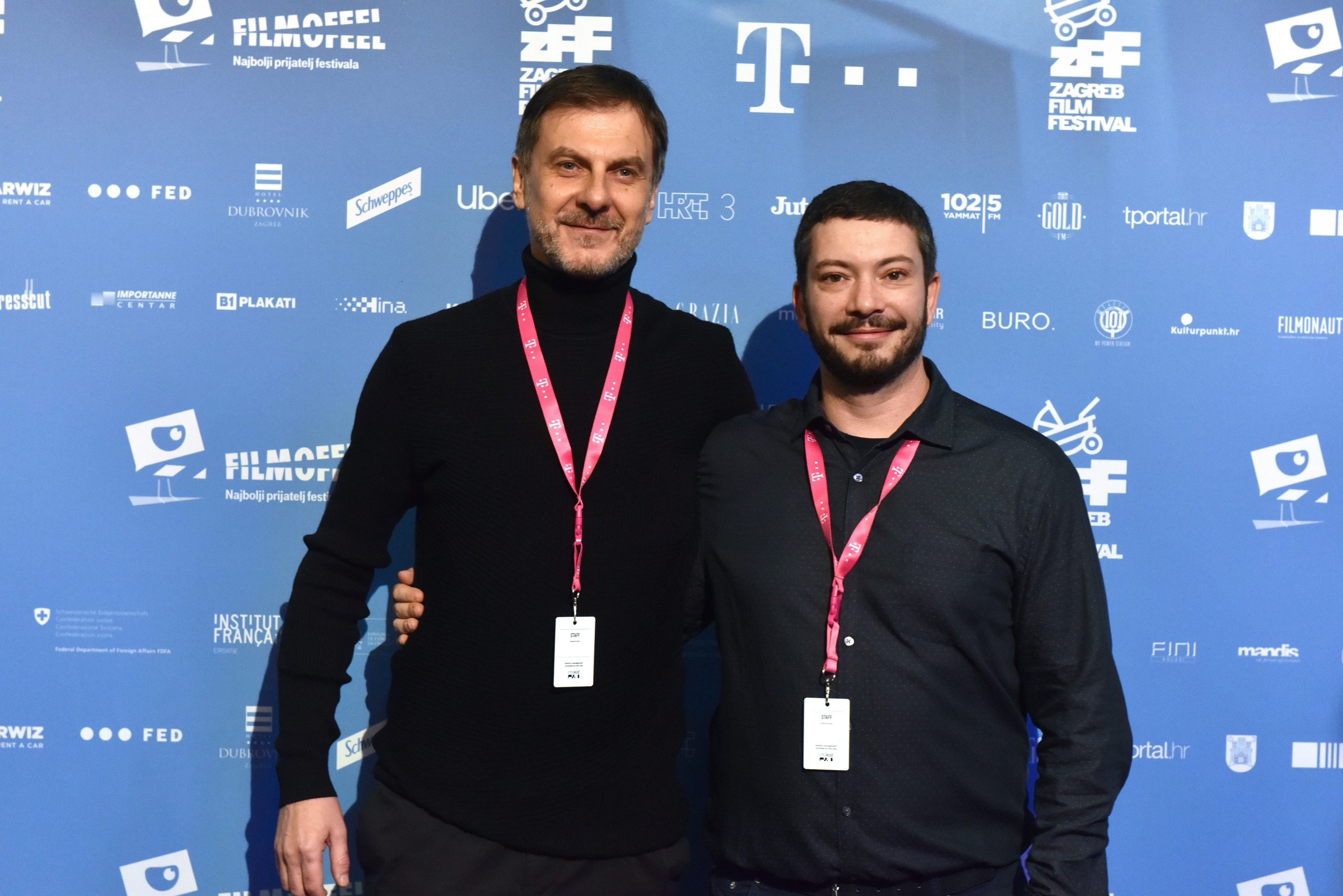 Zagreb: Poznati na otvorenju 16. Zagreb Film Festivala 11.11.2018., Zagreb - U Kinu Europa otvoren je 16. Zagreb Film Festival. Boris T. Matic; Hrvoje Laurenta. 
Photo: Davorin Visnjic/PIXSELL