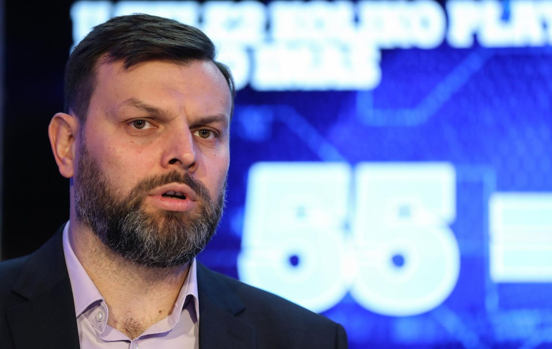 Zagreb: Tele2 objavio poslovne rezultate za 2018. godinu 13.02.2019, Zagreb - Predsjednik Uprave Tele 2 Viktor Pavlinic na konferenciji za medije predstavio je dosadasnje poslovne rezultate. Photo: Jurica Galoic/PIXSELL