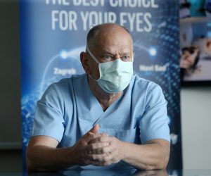 14.07.2020., Zagreb - Poliklinika Svjetlost, dr. Nikica Gabric predstavio je tunel za dezinfekciju od koronavirusa. 

Photo: Dalibor Urukalovic/PIXSELL