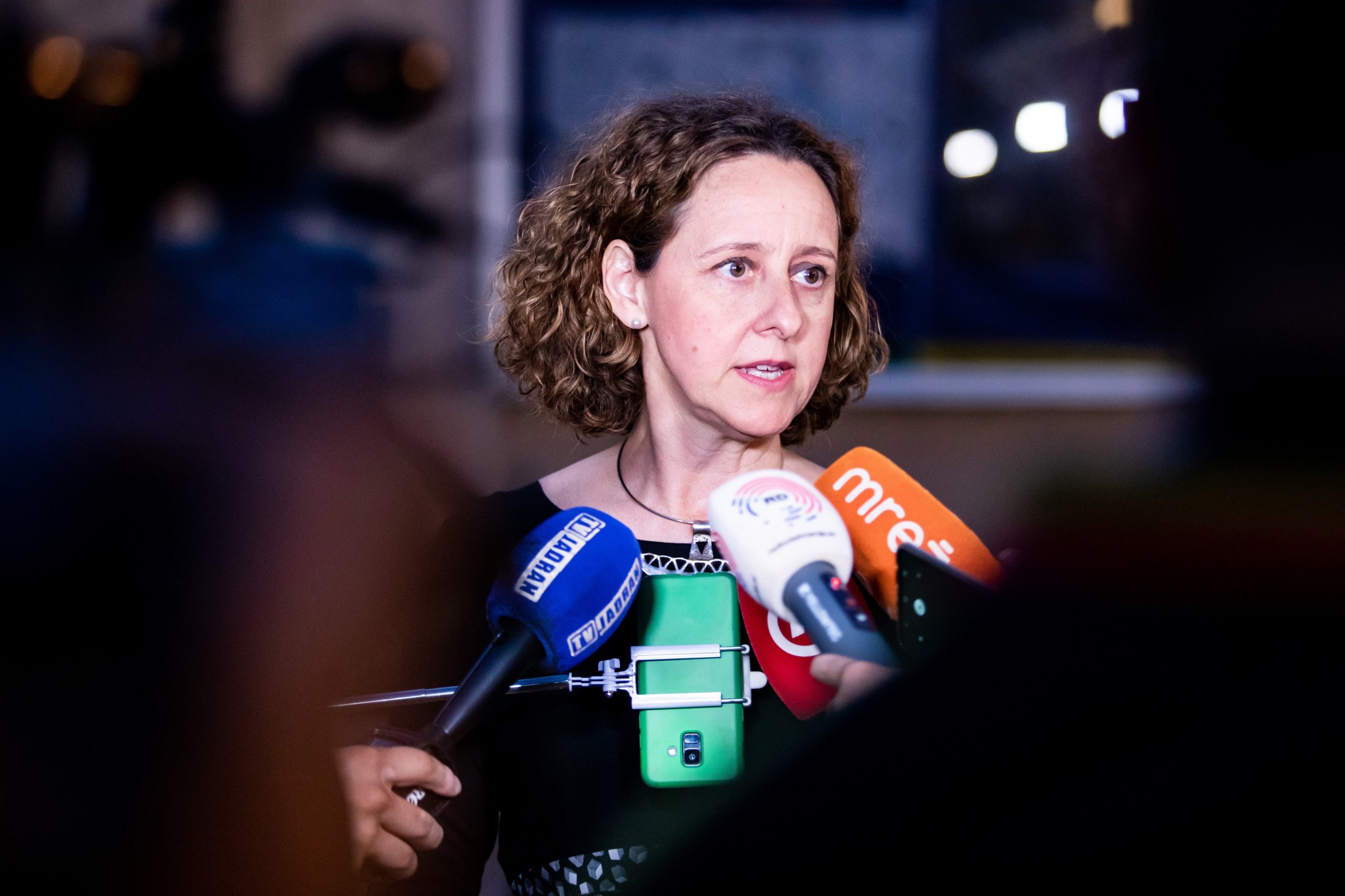 14.07.2020., Split - Svecano otvorenje 66. Splitskog ljeta na Peristilu. 
Ministrica kulture Nina Obuljen Korzinek
Photo: Milan Sabic/PIXSELL