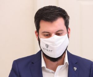 14.10.2020., Zagreb - Mate Rimac, osnivac i direktor tvrtke Rimac Automobili, sastao se s predsjednikom Vlade Andrejom Plenkovicem u Banskim dvorima. Photo: Luka Stanzl/PIXSELL