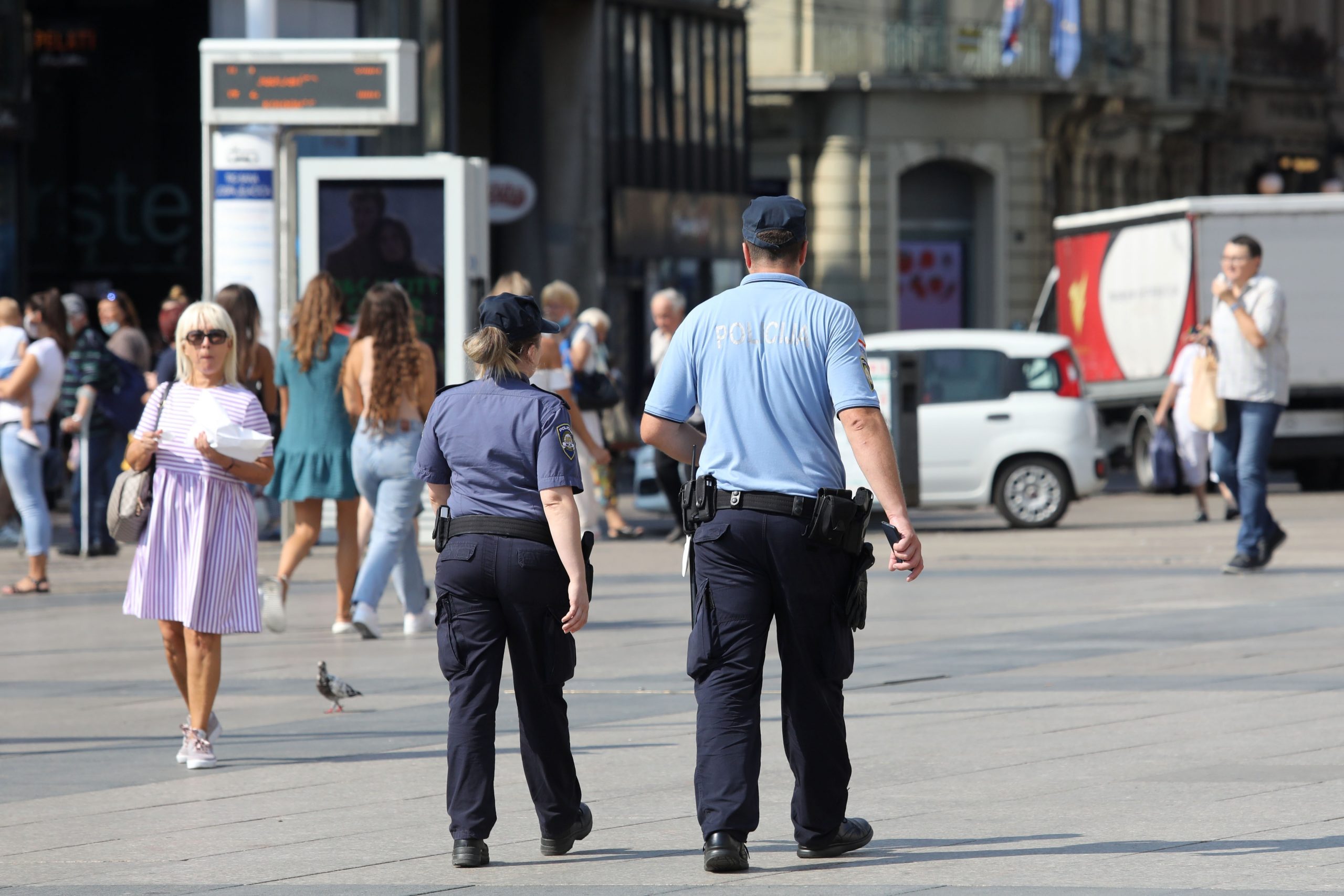 15.09.2020., Zagreb - Policijska ophodnja u centru grada. 
Photo: Patrik Macek/PIXSELL