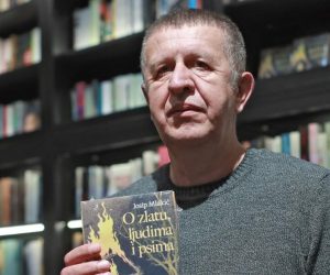 16.10.2020., Zagreb - Knjizara Fraktura. Predstavljanje novoga romana kolumnista Expressa i 24 sata Josipa Mlakica "O zlatu, ljudima i psima". Photo: Sanjin Strukic/PIXSELL