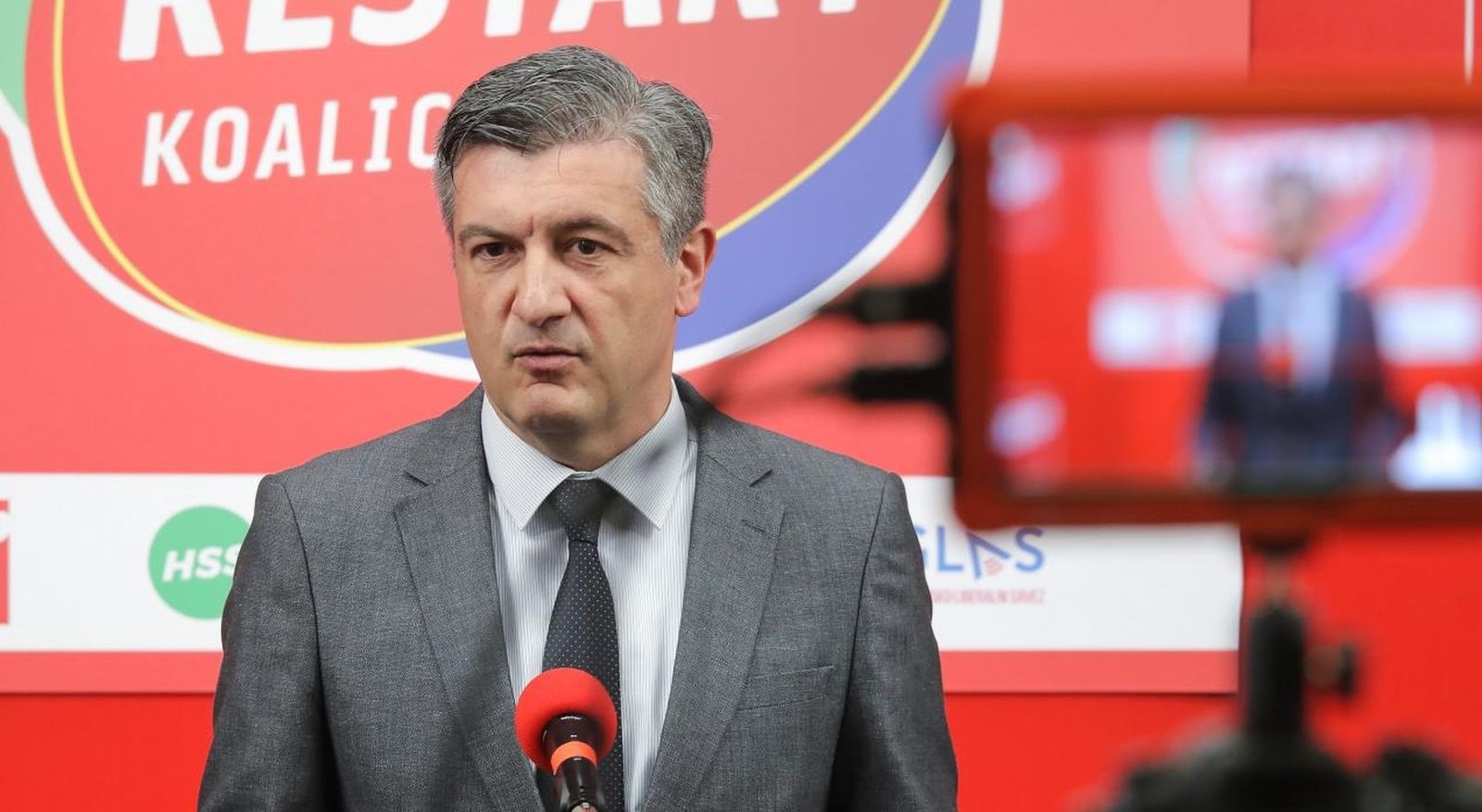 17.06.2020., Zagreb - U sredisnjici SDP-a na Iblerovom trgu predstavljen je program "Zdravstvo - jucer, danas, sutra" RESTART koalicije. Potpredsjednik SDP-ovog Savjeta za zdravstvo doc. dr. sc. Josko Markic
Photo: Tomislav Miletic/PIXSELL