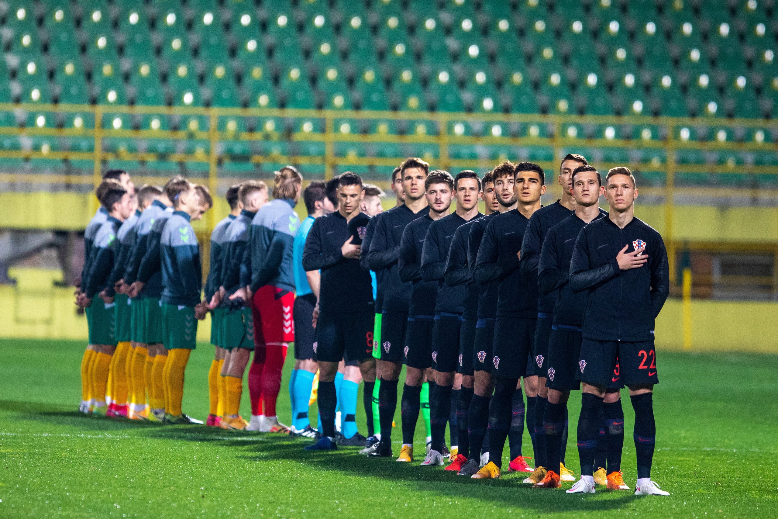 17.11.2020., Pula - Kvalifikacijska utakmica za U21 Europsko prvenstvo, Hrvatska - Litva. Photo: Srecko Niketic/PIXSELL