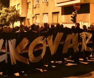 18.11.2020., Split - Gradjani su i ove su godine organizirali mirni mimohod za sve zrtve Domovinskog rata te za one stradale u Vukovaru i Skabrnji. Photo: Ivo Cagalj/PIXSELL