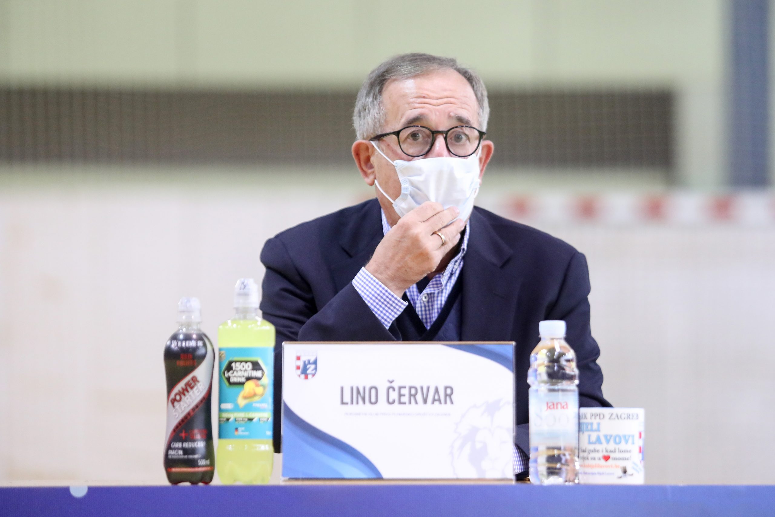 20.10.2020., Zagreb - Na konferencija za medije rukometnog kluba Prvo plinarsko drustvo Zagreb najavljena je utakmice 5. kola EHF Lige prvaka u kojoj hrvatski rukometni prvaci docekuju RK Celje - Pivovarna Lasko u srijedu 21. listopada u Areni Zagreb. Lino Cervar.
Photo: Borna Filic/PIXSELL