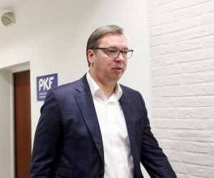 20, October, 2020, Belgrade - The Serbian progressive party held a session of the Presidency. Aleksandar Vucic. Photo: Milos Tesic/ATAImages

20, oktobar, 2020, Beograd  - Srpska napredna stranka odrzala je sednicu Predsednistva. Photo: Milos Tesic/ATAImages