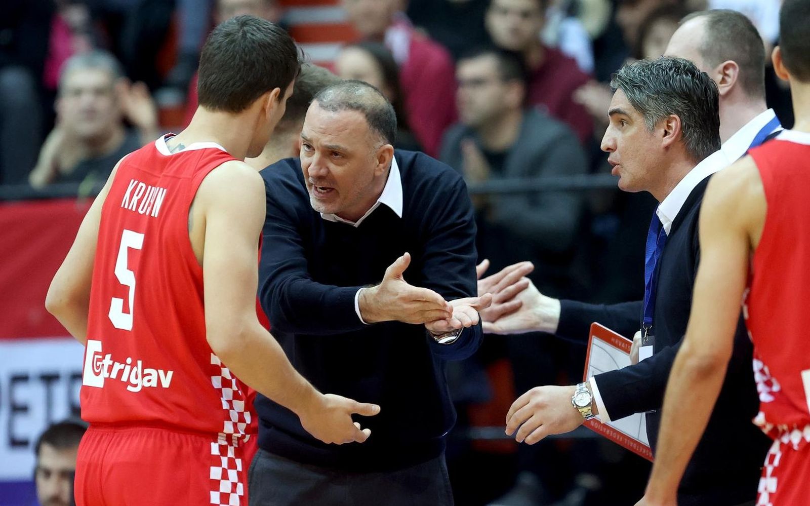 21.02.2020.,  KC Drazen Petrovic, Zagreb - Kvalifikacije za Europsko prvenstvo, FIBA EuroBasket 2021. Kosarkaska utakmica Hrvatska - Svedska.  Veljko Mrsic.
Photo: Igor Kralj/PIXSELL