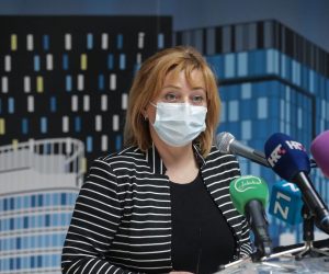 21.10.2020., Zagreb - Konferencija za medije predstavnika Stozera civilne zastite Grada Zagreba. Sandra Sikic Photo: Robert Anic/PIXSELL