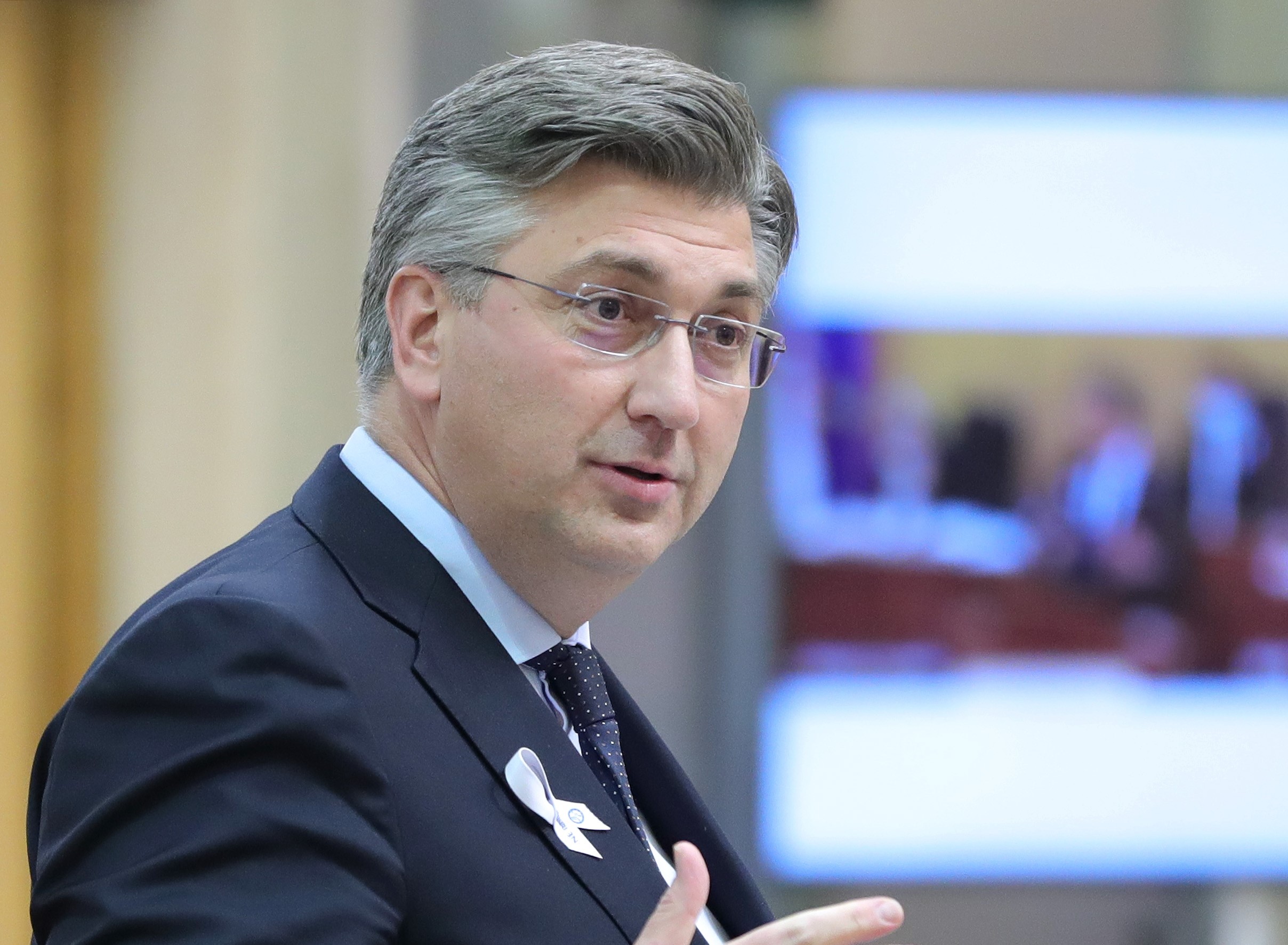 25.11.2020., Zagreb - Sabor. Nastavak sjednice Hrvatskog sabora. Saborska rasprava o povjerenju ministru gospodarstva i odrzivog razvoja Tomislavu Coricu. Predsjednik Vlade Andrej Plenkovic Photo: Sanjin Strukic/PIXSELL
