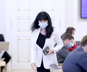 27.08.2020., Zagreb - U Banskim dvorima odrzana je 6. sjednica Vlade Republike Hrvatske na kojoj je, uz ostalo, predstavljen Zakon o obnovi Zagreba nakon potresa. ministrica regionalnog razvoja i fondova EU Natasa Tramisak
Photo: Patrik Macek/PIXSELL