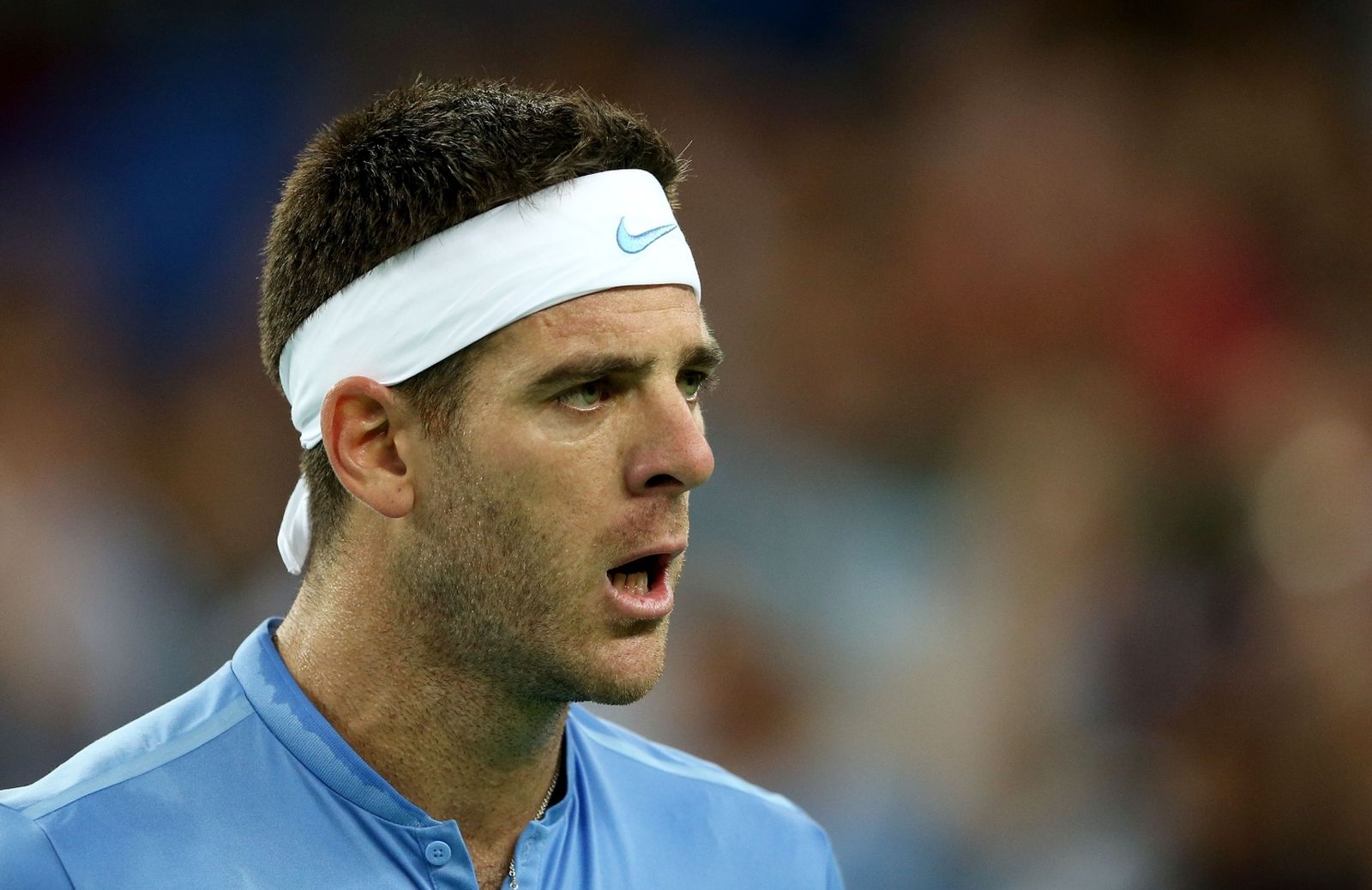 27.11.2016., Arena Zagreb, Zagreb - Finale Davis kupa, Hrvatska - Argentina, Marin Cilic - Juan Martin Del Potro.
 Photo: Igor Kralj/PIXSELL