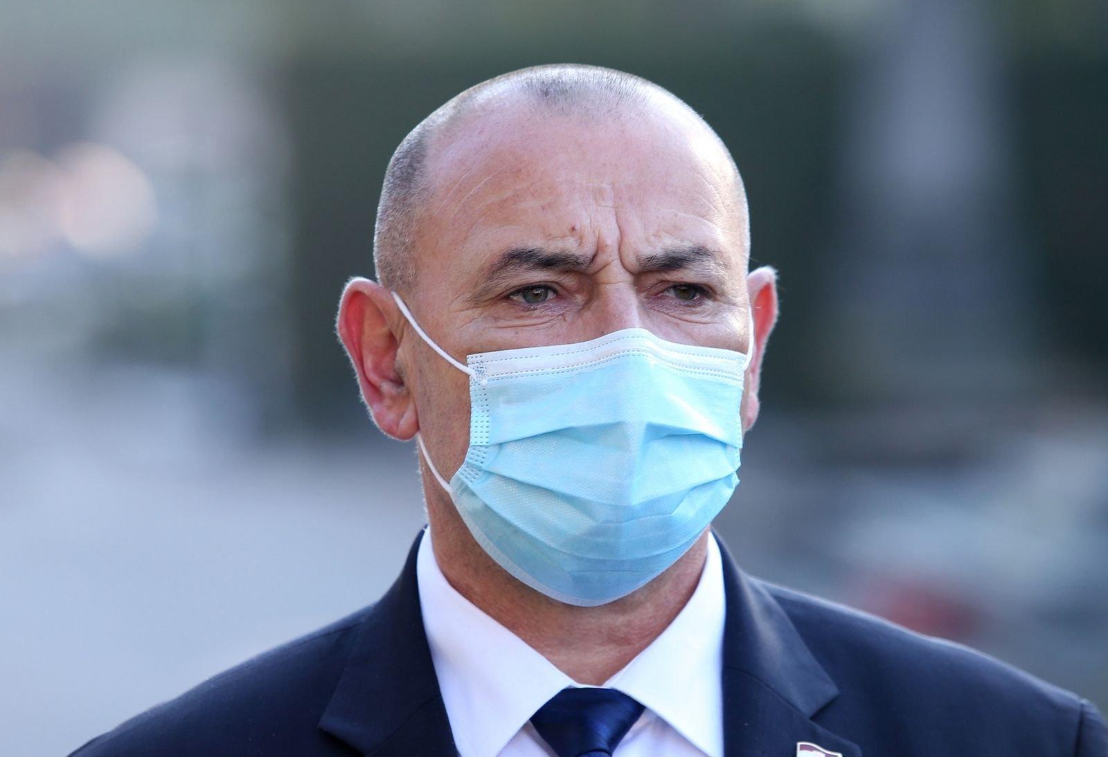 31.10.2020., Zagreb - U prigodi blagdana Svih svetih, predsjednik Vlade Andrej Plenkovic sa suradnicima polozio je vijence i zapaliio svijece na Gradskom groblju Mirogoj. Tomo Medved Photo: Marko Prpic/PIXSELL