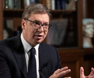 Interview with Serbian President Vucic Serbian President Aleksandar Vucic speaks during an interview with Reuters in Belgrade, Serbia, September 22, 2020. REUTERS/Marko Djurica MARKO DJURICA