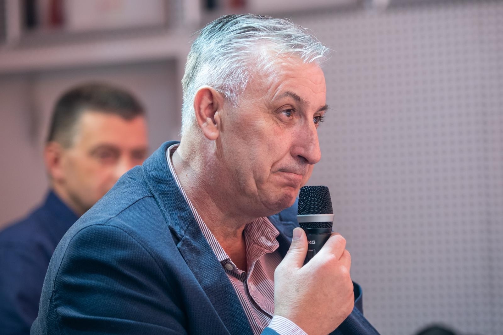15.11.2019., Zagreb - U prostorijama Croatia recordsa odrzana je konferencija za medije na kojoj je predstavljan glazbeni projekt  - Vukovarski advent. Miodrag Demo.
Photo: Davor Puklavec/PIXSELL