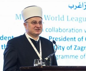 04.02.2020,Zagreb,hotel Westin - Svecano otvorenje dvodnevne konferencije Ljudsko bratstvo temelj sigurnosti i mira u svijetu, koju organiziraju Mesihat Islamske zajednice u Hrvatskoj i Svjetska muslimanska liga u suradnji s Hrvatskom biskupskom konferencijom. Aziz Hasanovic
Photo: Jurica Galoic/PIXSELL