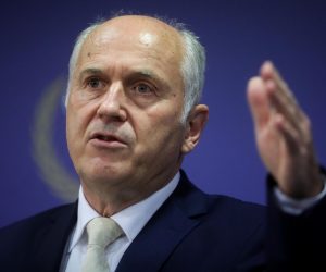 04.12.2019., Sarajevo, Bosna i Hercegovina - Visoki medjunarodni predstavnik (OHR) u Bosni i Hercegovini Valentin Inzko na konferenciji za medije nakon okoncanja sjednice Upravnog odbora Vijeca za provedbu mira. Photo: Armin Durgut/PIXSELL