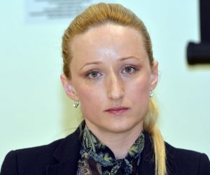 15.05.2014., Sisak - Povjerenici sisacke podruznice Hrvatskog lijecnickog sindikata Ivana Smit, Martina Radmanovic, Miroslav Dubovecak i Ivan Marijetic ukljucili su se u Akcijski dan europskih lijecnika i na  konferenciji za medije govorili o stanju u hrvatskom zdravstvu i sisackoj Opcoj bolnici. 
Photo: Nikola Cutuk/PIXSELL