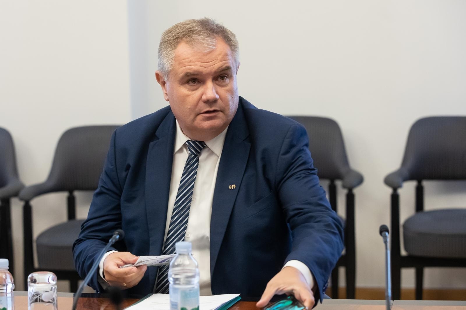 17.09.2020., Zagreb - Saborsko Mandatno-imunitetno povjerenstvo (MIP) raspravljalo je o zahtjevima da se  velikogorickom gradonacelniku i HDZ-ovom saborskom zastupniku Drazen Barisicu te SDP-ovom saborskom zastupniku i gradonacelniku Nove Gradiske Vinku Grgicu ukine zastupnicki imunitet.  Robert Jankovics.
Photo: Davor Puklavec/PIXSELL