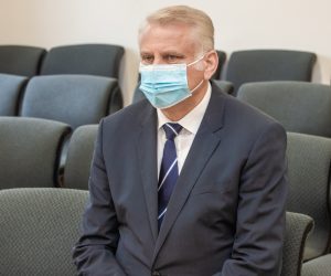 04.11.2020., Osijek - Nastavak sudjenja na Zuapnijskom sudu saborskom zastupniku Franji Lucicu za podmicivanje novinara.  Photo: Davor Javorovic/PIXSELL