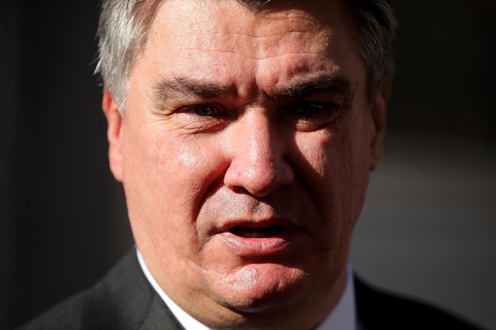 02.11.2020., Zagreb - Predsjednik Zoran Milanovic sudjelovao je na svecanoj sjednici Predsjednistva SDP-a u povodu obiljezavanja 30 godina hrvatske socijaldemokracije. Predsjednik Zoran Milanovic nakon svecane sjednice dao je izjavu okupljenim medijima. 
Photo: Goran Stanzl/PIXSELL