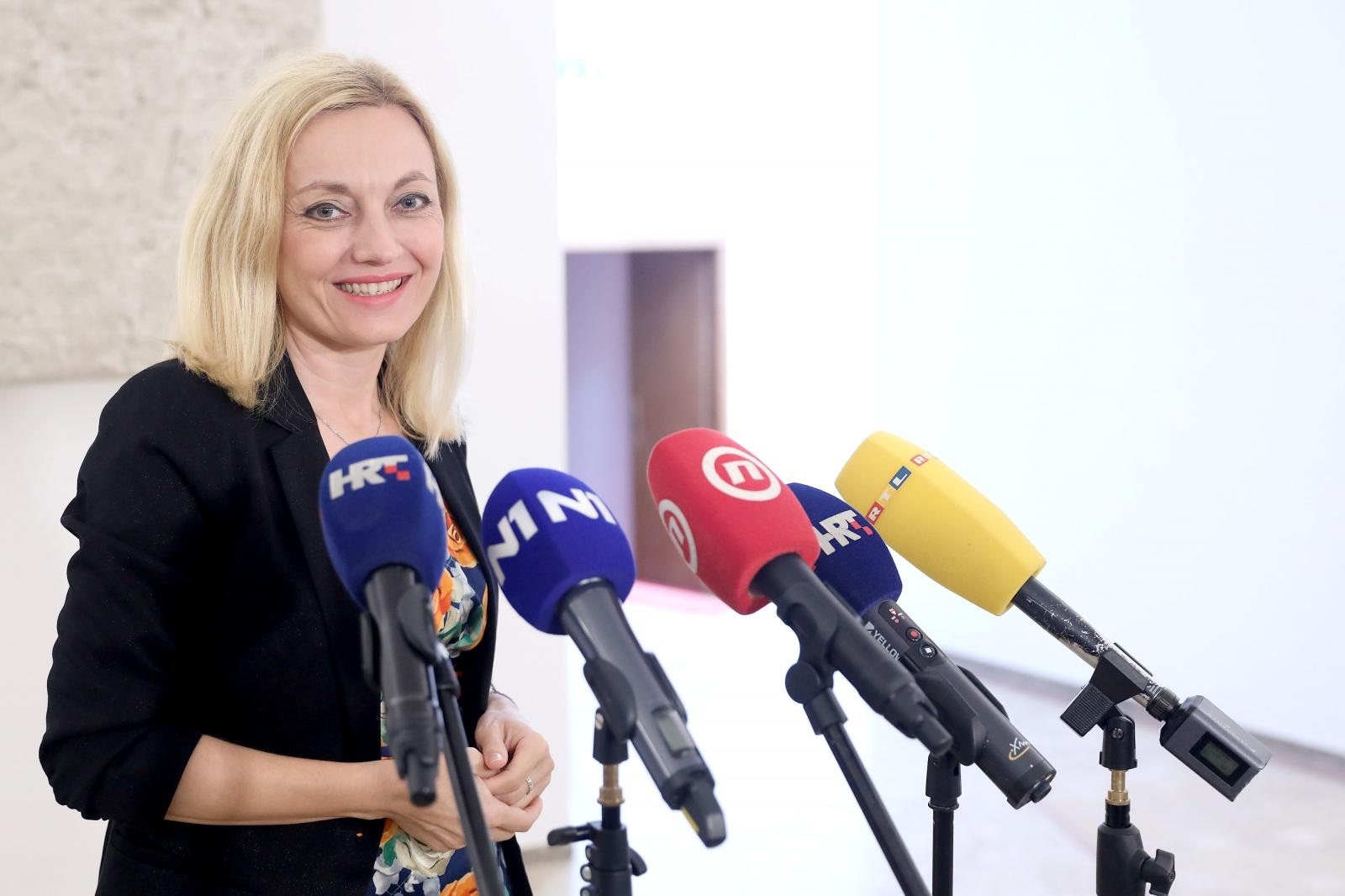 30.07.2020., Zagreb - Zastupnica Marijana Petir komentirala je u Saboru stanje u HSS-u. Photo: Patrik Macek/PIXSELL