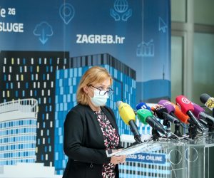 22.10.2020.,  Zagreb  - Konferencija za medije predstavnika Stozera civilne zastite Grada Zagreba. Sandra Sikic.
Photo: Igor Kralj/PIXSELL