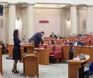 15.01.2020., Zagreb - 16. sjednica Sabora. Prijedlog za pokretanje pitanja povjerenja Blazenki Divljak, ministrici znanosti i obrazovanja.  Blazenka Divljak. 
Photo: Luka Stanzl/PIXSELL