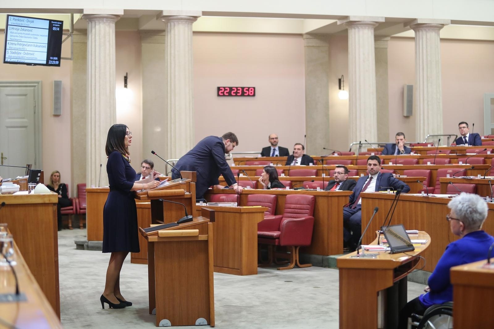 15.01.2020., Zagreb - 16. sjednica Sabora. Prijedlog za pokretanje pitanja povjerenja Blazenki Divljak, ministrici znanosti i obrazovanja.  Blazenka Divljak. 
Photo: Luka Stanzl/PIXSELL