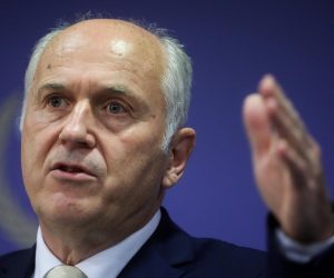 04.12.2019., Sarajevo, Bosna i Hercegovina - Visoki medjunarodni predstavnik (OHR) u Bosni i Hercegovini Valentin Inzko na konferenciji za medije nakon okoncanja sjednice Upravnog odbora Vijeca za provedbu mira. Photo: Armin Durgut/PIXSELL