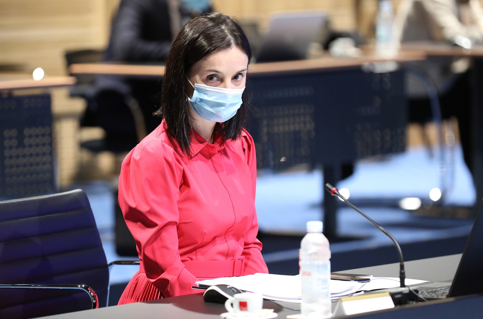 Zagreb, 19.11.2020 - Redovita sjednica Vlade RH, koja je započela prijedlogom izmjena i dopuna Ovršnog zakona, te Prijedloga odluke o pokretanju izrade Strategije za sprječavanje korupcije za razdoblje od 2021. do 2030. godine. Na fotografiji Marija Vučković.
foto HINA/ Admir BULJUBAŠIĆ/ abu