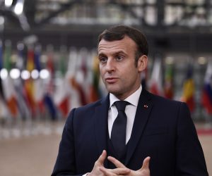 epa08874207 French President Emmanuel Macron attends a two days face-to-face EU summit in Brussels, Belgium, 10 December 2020. The EU Leaders will mainly focus on response to the COVID-19, Multi annual framework (MFF) agreement and new EU emissions reduction target for 2030.  EPA/JOHN THYS / POOL