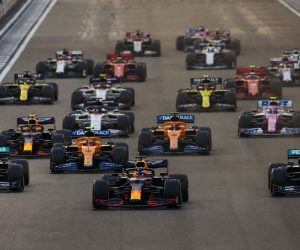 epa08881983 A handout photo made available by the FIA of Dutch Formula One driver Max Verstappen (C) of Aston Martin Red Bull Racing leading the pack on his way to win the Formula One Grand Prix of Abu Dhabi at Yas Marina Circuit in Abu Dhabi, United Arab Emirates, 13 December 2020.  EPA/FIA/F1 HANDOUT  HANDOUT EDITORIAL USE ONLY/NO SALES *** Local Caption *** BAHRAIN, BAHRAIN - NOVEMBER 26: <> during previews ahead of the F1 Grand Prix of Bahrain at Bahrain International Circuit on November 26, 2020 in Bahrain, Bahrain. (Photo by Rudy Carezzevoli/Getty Images)