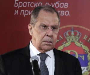 Sarajevo, 14.12.2020.- Ruski ministar vanjskih poslova Sergej Lavrov u ponedjeljak je potvrdio kako se njegova zemlja protivi izmjenama Daytonskog sporazuma te bilo kakvom angažiranju međunarodne zajednice u BiH kao i približavanju te države NATO-u. 
foto HINA/ FENA/ ua