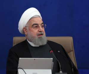 epa08900826 A handout photo made available by the presidential office shows Iranian President Hassan Rouhani speaking during the cabinet meeting in Tehran, Iran, 23 December 2020. Rouhani gave assurances about providing Covid-19 vaccine saying his country will buy foreign-made and produce local Covid-19 vaccine.  EPA/PRESIDENT OFFICE HANDOUT  HANDOUT EDITORIAL USE ONLY/NO SALES