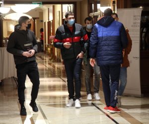 Zagreb, 26.12.2020 - Okupljanje članova hrvatske muške rukometne reprezentacije uoči odlaska u Poreč na pripreme za SP u Egiptu. 
Foto HINA/ Dario GRZELJ/ dag