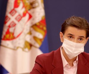 02, November, 2020, Belgrade - Press conference after a special session of the Government of the Republic of Serbia.   Ana Brnabic. Photo: Antonio Ahel/ATAImages

02, novembar, 2020, Beograd - Konferencija za novinare posle posebne sednica Vlade Republike Srbije. Photo: Antonio Ahel/ATAImages