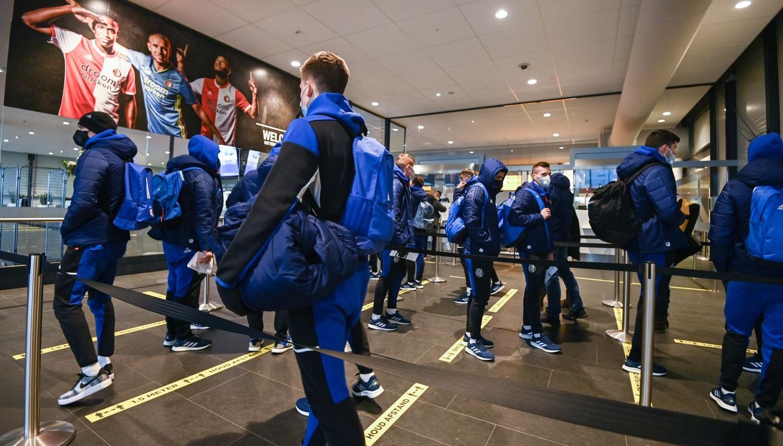 02.12.2020., Rotterdam-Igraci GNK Dinama stigli su u Rotterdam na utakmicu 5.kola UEFA Europske lige koju igraju sutra protiv Feyenoorda. Photo: Igor Soban/PIXSELL