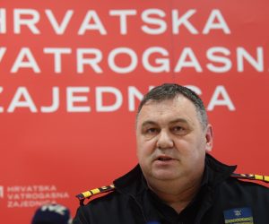 03.02.2020., Zagreb - Hrvatska vatrogasna zajednica, konferencija za medije povodu odluke Vlade kojom je Slavko Tucakovic imenovan za glavnog vatrogasnog zapovjednika, a po novom zakonu postaje i drzavni tajnik. 
Photo: Marko Lukunic/PIXSELL