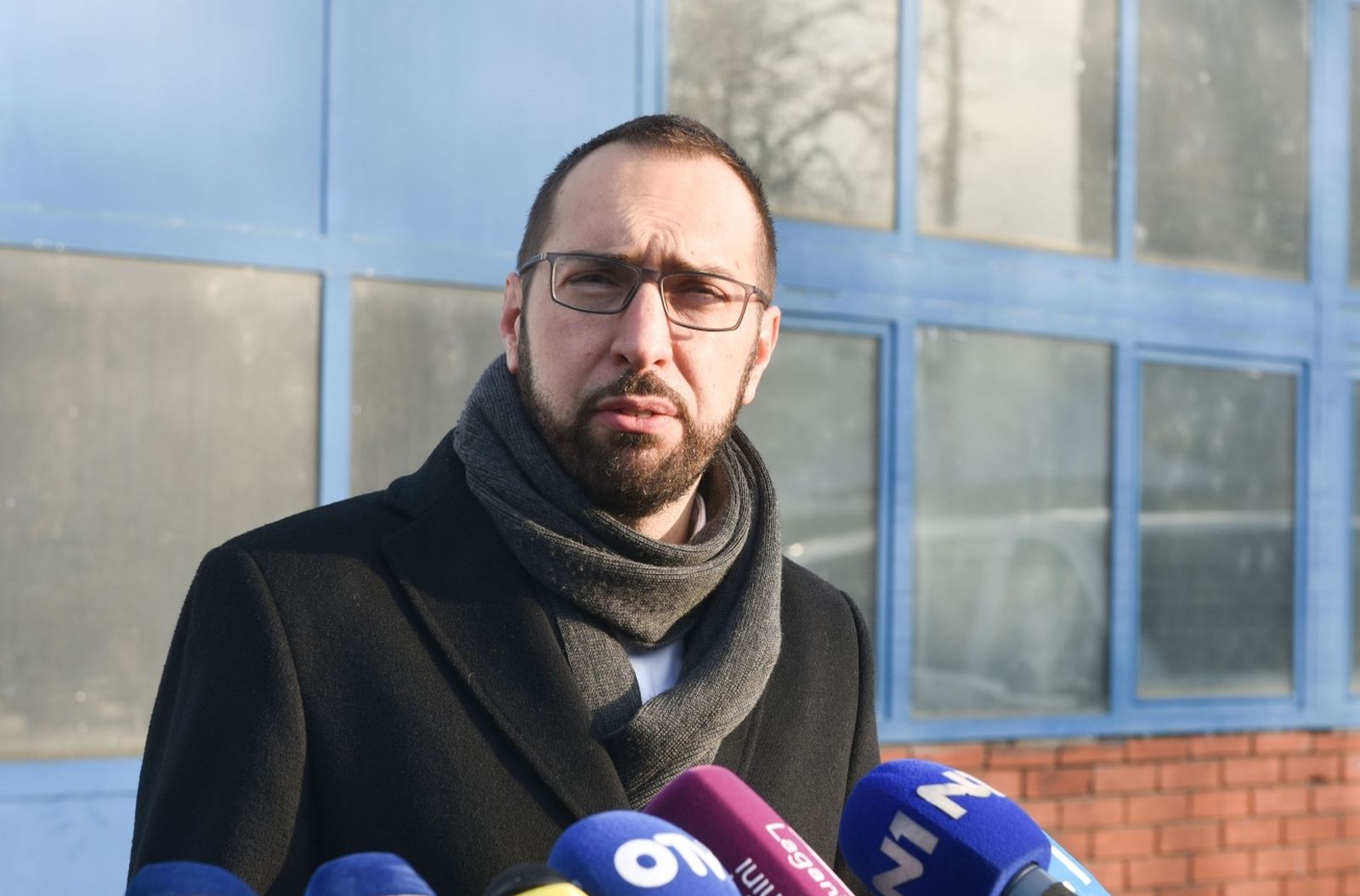04.12.2020., Zagreb - Politicka platforma Zagreb je nas i Mozemo unutar kompleksa TZV Gredelj odrzala je konferenciju za medije povodom najave gradonacelnika Milana Bandica o prodaji zemljista.
Photo: Davorin Visnjic/PIXSELL