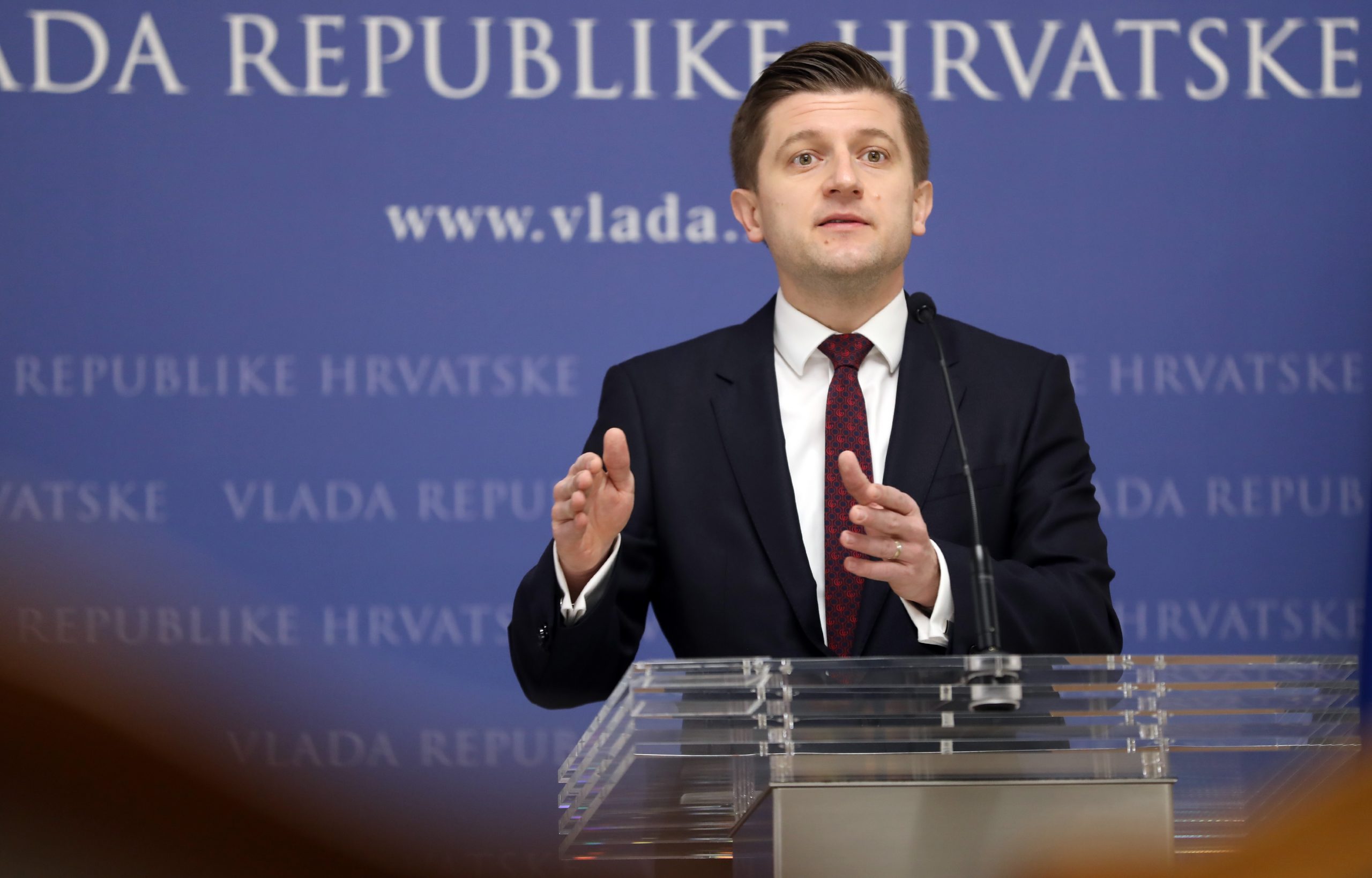 05.12.2020., Zagreb - Ministar Zdravko Maric na konferenciji za medije komentirao je novo izvjesce o kreditnom rejtingu RH. Photo: Jurica Galoic/PIXSELL