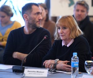 Zagreb: Održan okrugli stol Novinarstvo pred sudom 06.02.2019., Zagreb - Hrvatsko novinarsko drustvo organiziralo je okrugli stol Novinarstvo pred sudom, na kojemu su govorili o problemu golemog broja gradjanskih i kaznenih predmeta koji se pokrecu ili vode protiv novinara i medija te o zloupotrebi prava na zastitu casti i ugleda. Davorka Blazevic, Vladimir Matijanic
Photo: Marko Lukunic/PIXSELL