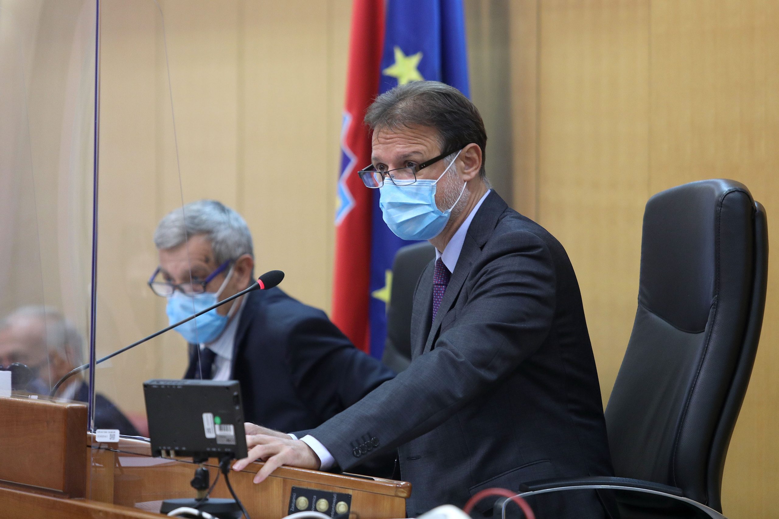 06.11.2020., Zagreb - Sabor je 4. sjednicu nastavio raspravom o izmjeni i dopuni Poslovnika Hrvatskoga sabora.
Photo: Patrik Macek/PIXSELL