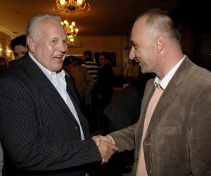 31.05.2009., Osijek - Drugi krug lokalnih izbora za gradonacelnika Osijeka i zupana Osjecko baranjske zupanije. Steve Bubalo i Ivan Vrdoljak. 
Photo: Davor Javorovic/Vecernji list