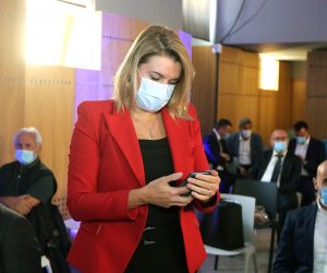 09.10.2020., Skradin - U kulturnom centru u Skradinu odrzana je konferencija na temu "Nauticki turizam - najotporniji na korona krizu". Konferenciji su nazocili ministrica turizma i sporta Nikolina Brnjac i direktor Hrvatske turisticke zajednice Kristjan Stanicic.
Photo: Dusko Jaramaz/PIXSELL