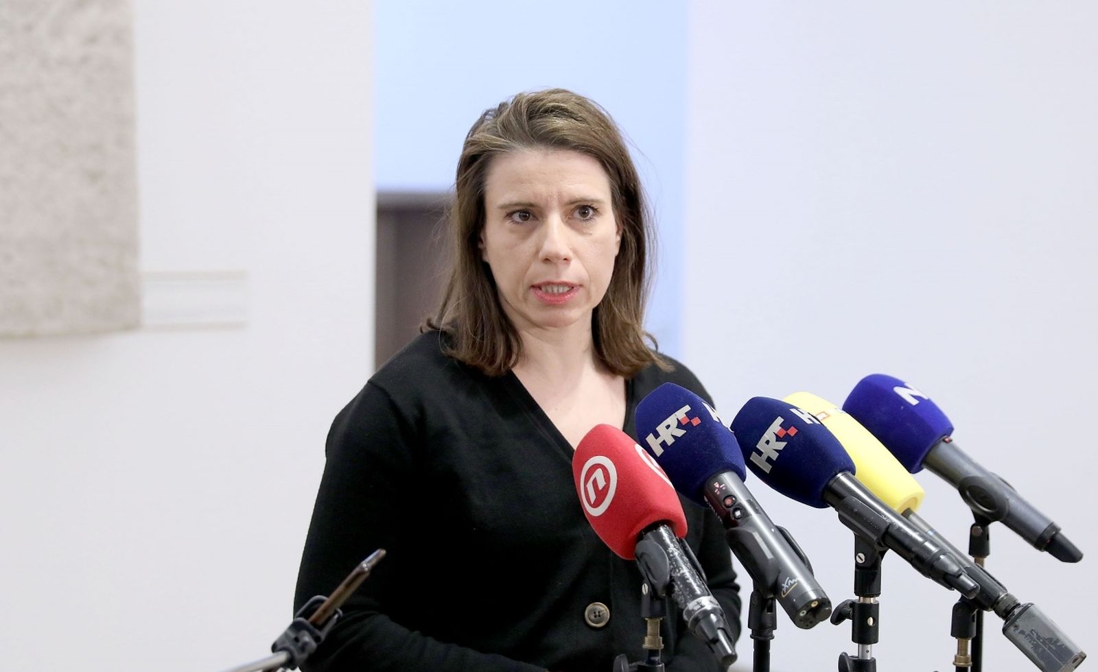 09.12.2020., Zagreb - Na konferenciji za medije odrzanoj u Saboru raspad lijevo zelene koalicije komentirala  je zastupnica Katarina Peovic.
Photo: Patrik Macek/PIXSELL