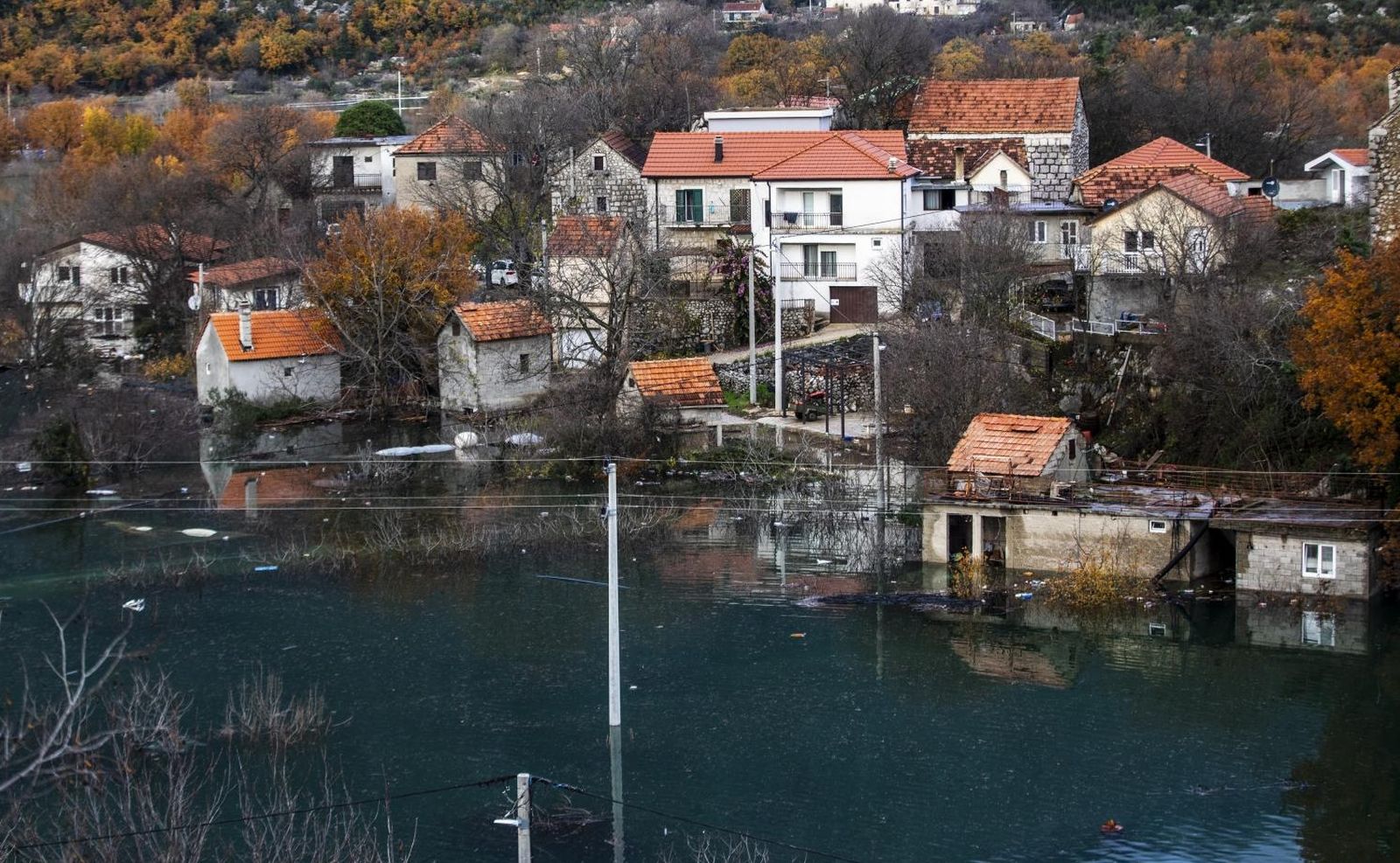 09.12.2020., Vrgorac, Kokorici - Poplava u Kokoricima.
Photo: Miroslav Lelas/PIXSELL