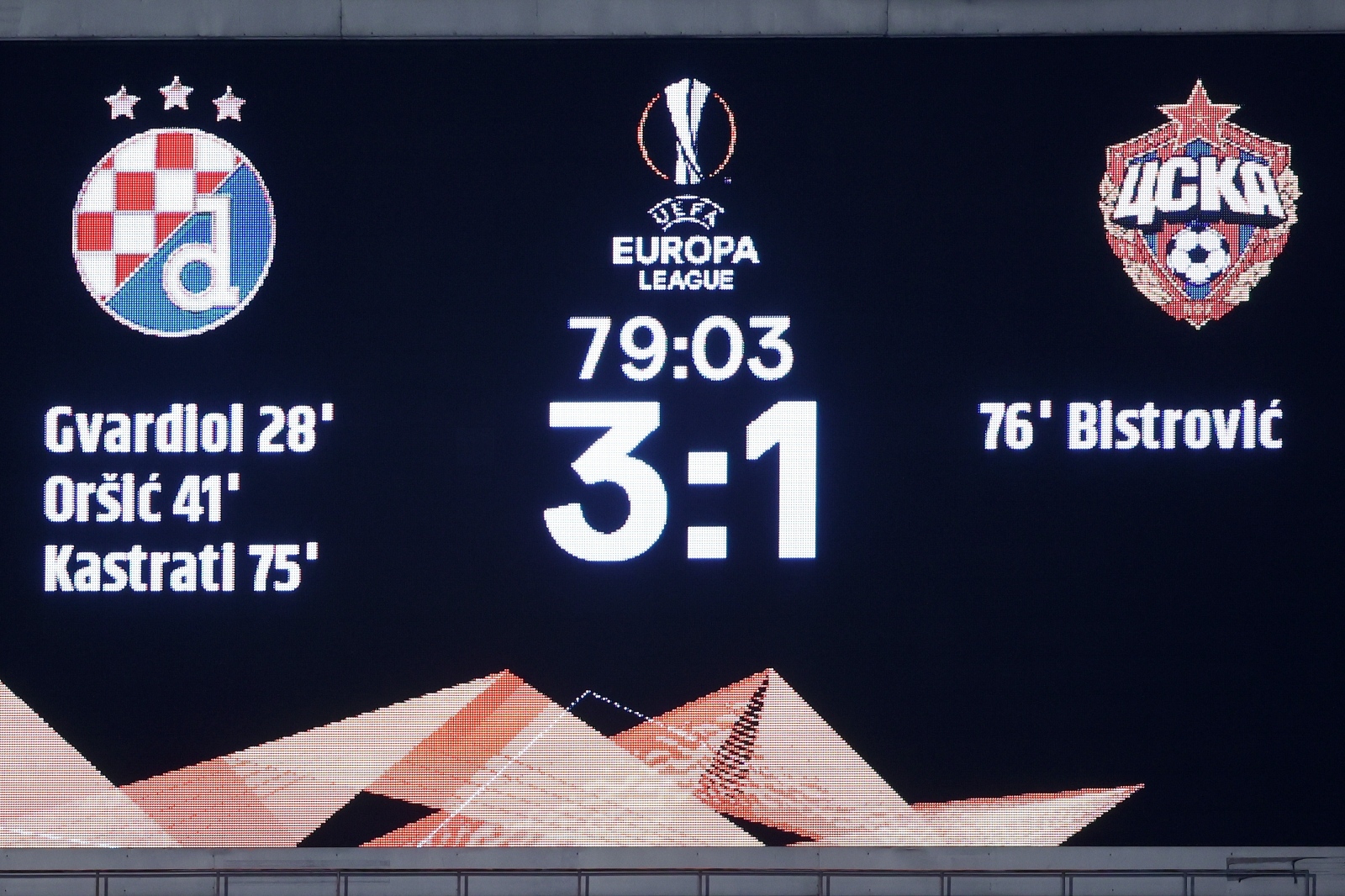 10.12.2020., Zagreb, stadion Maksimir - Utakmica 6. kola skupine K UEFA Europa lige GNK Dinamo - CSKA Moskva. Photo: Marko Prpic/PIXSELL