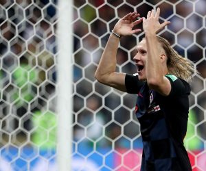 11.07.2018., stadion Luznjiki, Moskva, Rusija - Svjetsko nogometno prvenstvo 2018., polufinale, Hrvatska - Engleska.    Domagoj Vida.
Photo: Igor Kralj/PIXSELL